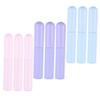HAKIDZEL 9 Pcs Silicone Lip Brush Set with Caps Soft Round-head Applicators for Lipstick Concealing and Blending Portable Makeup Brushes Go Touch-ups Versatile Lip Makeup Tool view 1