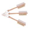 Mikinona 3pcs Dual-Sided Foot Care Brush with Pumice Stone and Bristles Wooden Handle Exfoliator for Hard Skin Removal Gentle Callus Remover Foot File for Shower and Pedicure Use view 1