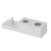 COOLHIYA Zinc Alloy Manual Razor Holder Stand for Beard Care Shaving Razor Bracket Stable Weighted Base for Organized Bathroom Countertop Use view 1
