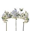 Alloy bridal crown hair accessory view 1