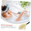 HAKIDZEL Back Exfoliating Bath Brush with Long Curved Handle Nylon Soft Bristles Gentle Back Scrubber for Shower Deep Clean and Massage Men and Women Portable Body Bath Supply view 4