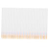 COOLHIYA 100Pcs Disposable Eyeliner Brushes Nylon Fine-tip Makeup Applicators for Women Multipurpose Cosmetic Tool for Eyebrow Eyeliner Lip Liner and Eyeshadow Application view 1