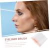 COOLHIYA 100Pcs Disposable Eyeliner Brushes Nylon Fine-tip Makeup Applicators for Women Multipurpose Cosmetic Tool for Eyebrow Eyeliner Lip Liner and Eyeshadow Application view 2
