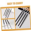 COOLHIYA 4pcs Eyeliner Brush Set for Women Fine Precision Eye Makeup Tools with Comfortable Grip Lightweight and Angled Brushes for Eyeshadow Application and Blending view 3