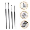 COOLHIYA 4pcs Eyeliner Brush Set for Women Fine Precision Eye Makeup Tools with Comfortable Grip Lightweight and Angled Brushes for Eyeshadow Application and Blending view 4