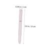 LALADEFIEE 2pcs Retractable Lip Brush with Protective Cover Flexible Synthetic Hair Lipstick Applicators for Smooth Color Application Professional Beauty Salon and Home Use Rose Gold view 2