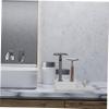 Beatifufu Zinc Alloy Manual Razor Holder with Slip-resistant Base for Bathroom Storage Stable Beard Shaving Cutter Stand Portable and Space-saving Razor Organizer view 3