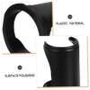 ETHZZLE Razor Stand and Shaving Brush Holder for Men Stable Base Razor Storage Organizer for Bathroom Portable Black Plastic Shaving Brush Display Stand for Home Salon Hotel Use view 4