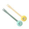 BCOATH 2pcs Long Handle Body Scrubber Shower Brush for Back Cleaning and Massaging Soft Silicone Bristle Bath Brush in Yellow and Green for Gentle Full Body Use view 1