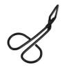 COOLHIYA Stainless Steel Eyebrow Tweezers with Slanted Tip and Scissors Handle Hair Tweezers for Men and Women Precise Facial Hair Removal Device in Black view 1