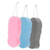 ETHZZLE 3pcs Shower Scrubbing Sponges Lightweight Bathing Sponges for Adults Supple Body Washing Tools in Gray Blue Pink for Gentle Skin Cleaning and Travel Use view 1