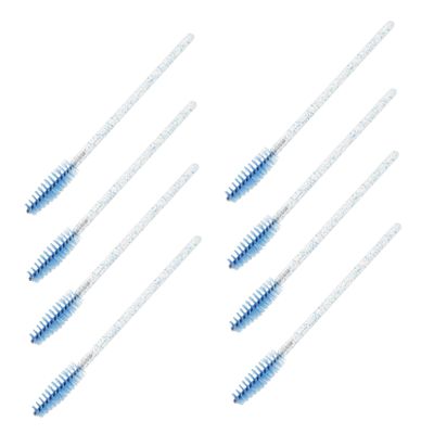 LALADEFIEE 100pcs Disposable Eyelash Brushes Portable Lash Applicators for Curling Combing and Grafting with Gentle Soft Bristles for Comfortable Makeup Application