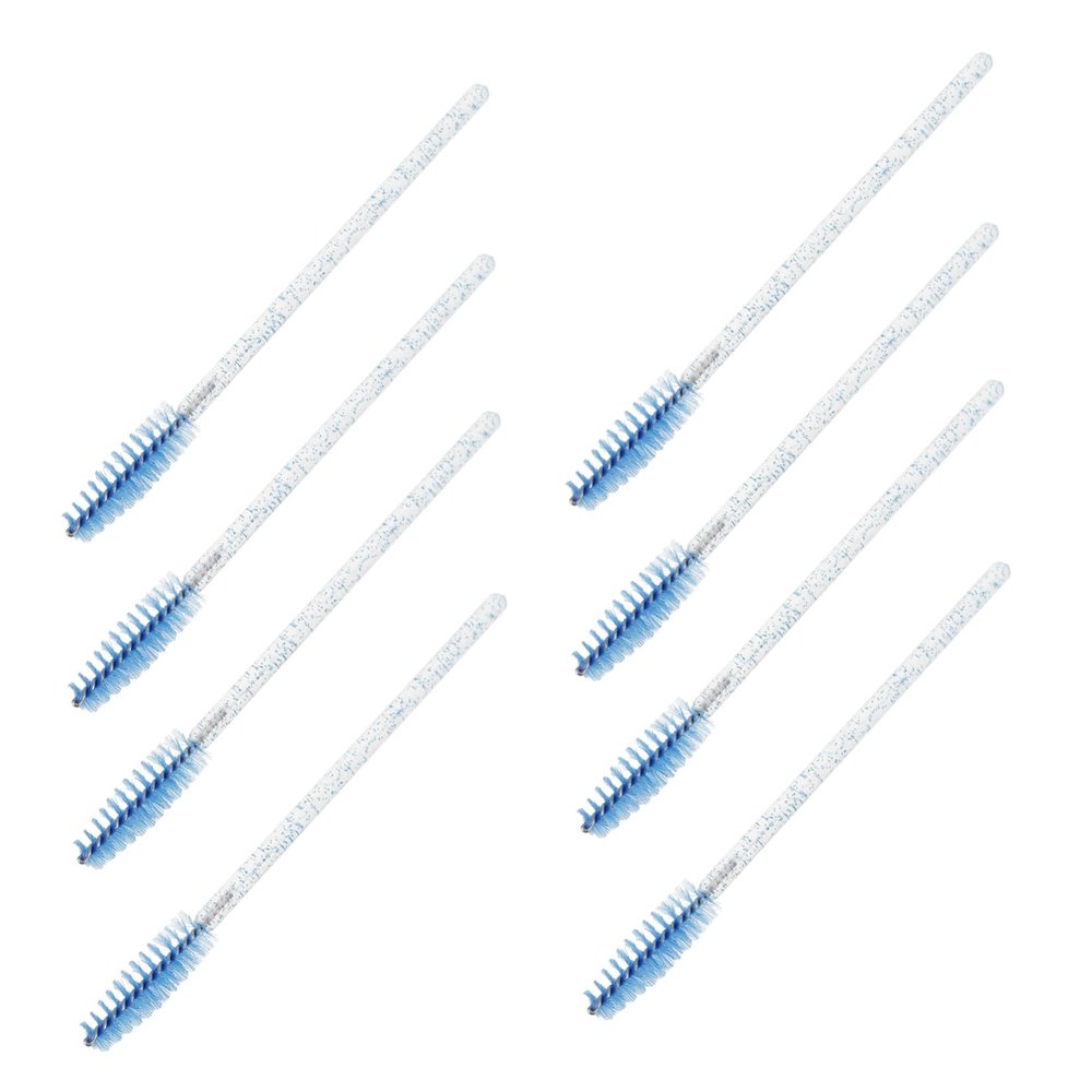 LALADEFIEE 100pcs Disposable Eyelash Brushes Portable Lash Applicators for Curling Combing and Grafting with Gentle Soft Bristles for Comfortable Makeup Application