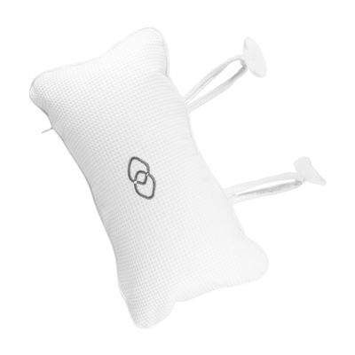 Anneome Ergonomic Inflatable Bath Pillow with Anti-Slip Suction Cups for Neck and Head Support Waffle Weave Tub Cushion for Soaking Comfortable Spa Pillow for Home Hotel and Spa Bath