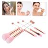 Gogogmee Rose Gold Makeup Brush Set for Women Soft Bristles for Blush Eye Shadow Cosmetics Brushes with Metal Handles Lightweight Portable Kit for Everyday Smooth Application view 3