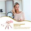 Gogogmee Rose Gold Makeup Brush Set for Women Soft Bristles for Blush Eye Shadow Cosmetics Brushes with Metal Handles Lightweight Portable Kit for Everyday Smooth Application view 4
