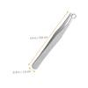 COOLHIYA Stainless Steel Nose Hair Clip with Rounded Tip Ergonomic Male Nose Hair Trimming Tweezers for Safe Includes Yellow Leather Case for Home and Salon Use view 3