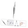 Beatifufu 3pcs Precision Stainless Steel Tweezers for Facial Hair with Storage Cases Ergonomic Grip Eyebrow Grooming and Eyelash Applicator Tool for Women and Teens view 3