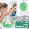 Face Plunge Bowl - Ice Bowl for Face, Reusable Silicone Cooling Cold Mold | Foldable Basin for Ice Water Facials Skin Care Home Bath SPA - Portable Cold Tool view 3