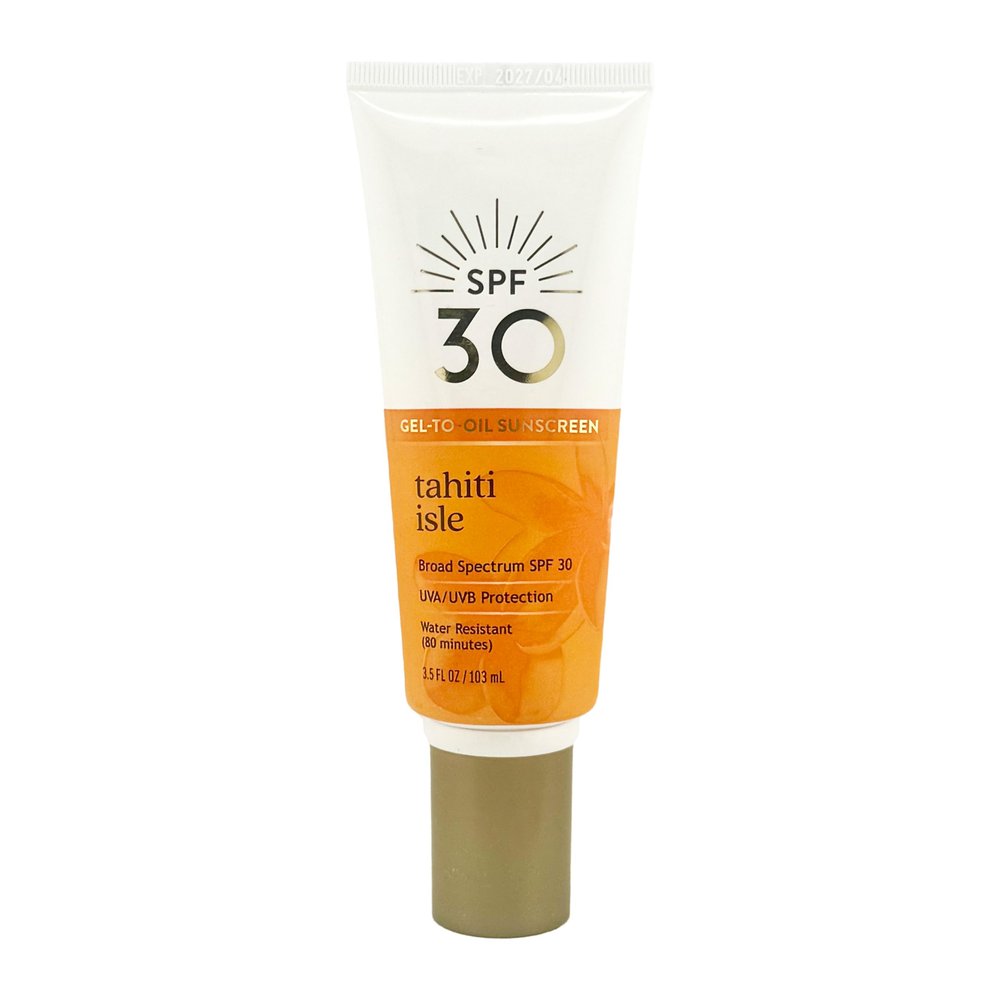 Bath and Body Tahiti Isle SPF 30 Gel-To-Oil Sunscreen Lotion | 3.5 Fl Oz