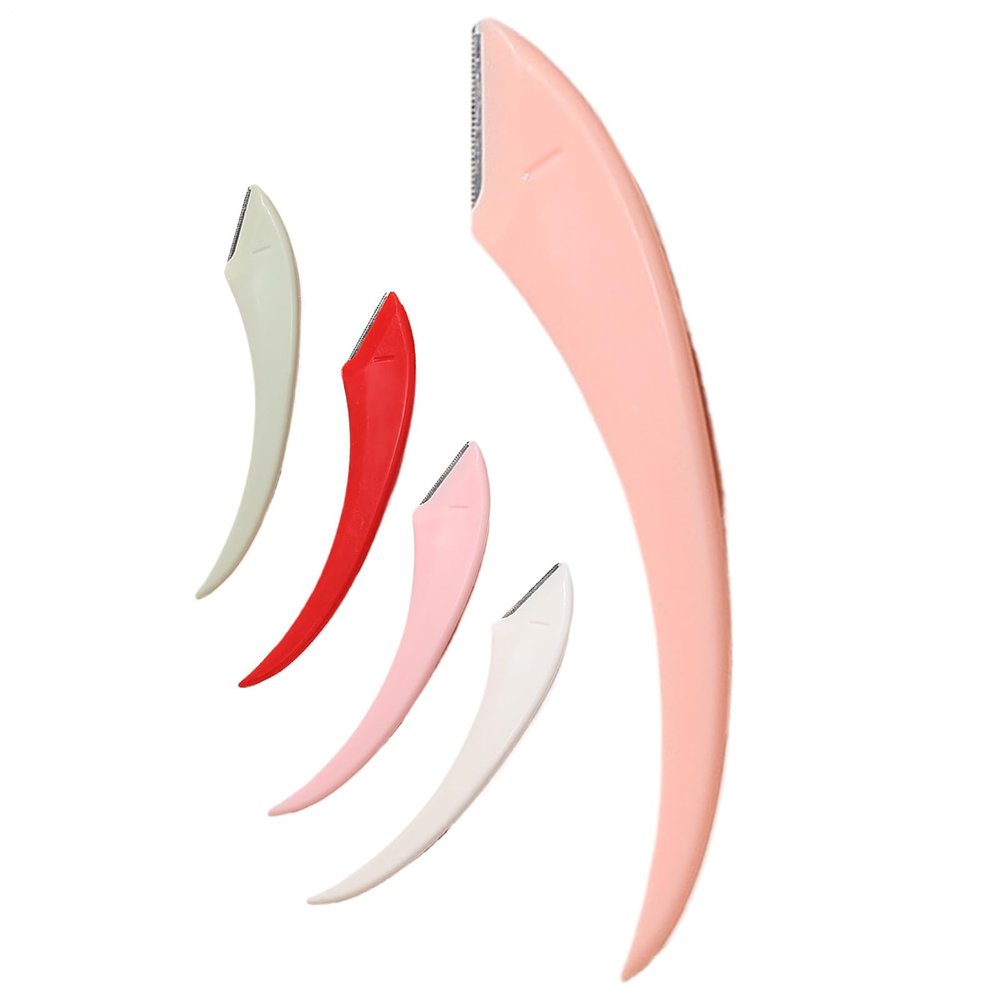 Eyebrow Shaper | 5-Piece Safety Eyebrow Trimmer for Women - Reusable Grooming Shaper Makeup Tools for Home Daily Office Girls Teen Vacation Salon Men Ladies Business