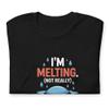 Cold Exposure Therapy T-Shirt | I'm Melting Not Really Funny Ice Bath Tee | Gift for Wim Hof Enthusiast (Small) Black view 3