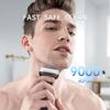 Electric Shaver for Men with Floating Arc 3-Blade, 9000 RPM, Magnetic Head, 1 Hour Fast Type-C Charging, IPX7 Waterproof, Skin-Friendly Blade for Smooth Shaving, Black view 2