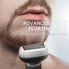 Electric Shaver for Men with Floating Arc 3-Blade, 9000 RPM, Magnetic Head, 1 Hour Fast Type-C Charging, IPX7 Waterproof, Skin-Friendly Blade for Smooth Shaving, Black view 4