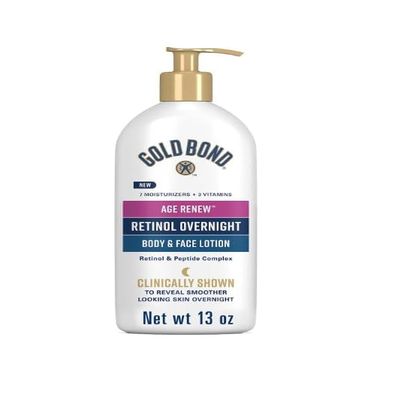  ~  Age Renew Retinol Overnight Moisturizer- Smoother Skin, Face & Body, 13 oz (pack of 1), White