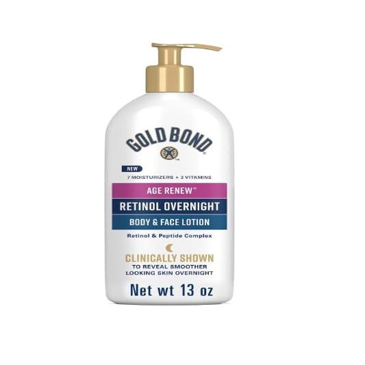  ~  Age Renew Retinol Overnight Moisturizer- Smoother Skin, Face & Body, 13 oz (pack of 1), White