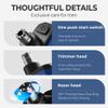 Drkicsy Rechargeable Portable Nose Hair Trimmer for Men and Women, Electric Nose Hair Remover Nasal Hair Cutter Shaver (Blue) view 3