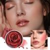 High-Pigment Face Blush  Lightweight Buildable Rouge, 3D Rose Petal Texture Blush, Long-Lasting Natural Cheek Definition Formula, Makeup | For Girls, Parties, Gatherings, And Daily Wear view 3