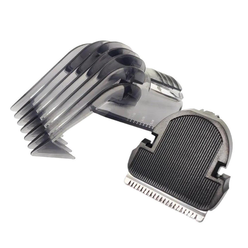 2pcs/set HAIR CLIPPER COMB Hair Trimmer Cutter, Compatible For Philips, QC5105 QC5115 QC5155 QC5120 QC5125 QC5130 QC5135 QC5105 Clipper Blades Replacement