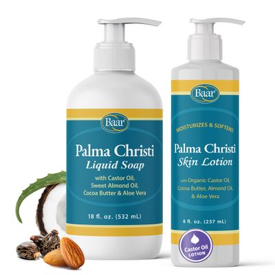 Baar Palma Christi Soap & Lotion Bundle  18 oz & 8 oz