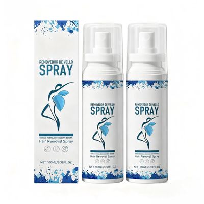 REAHSYTE Hair Removal Spray for Smooth Skin Fast Acting Gentle Formula with Argan Oil Aloe Vera Painless Depilatory for Legs Arms Chest Quick Easy At Home Treatment,2box