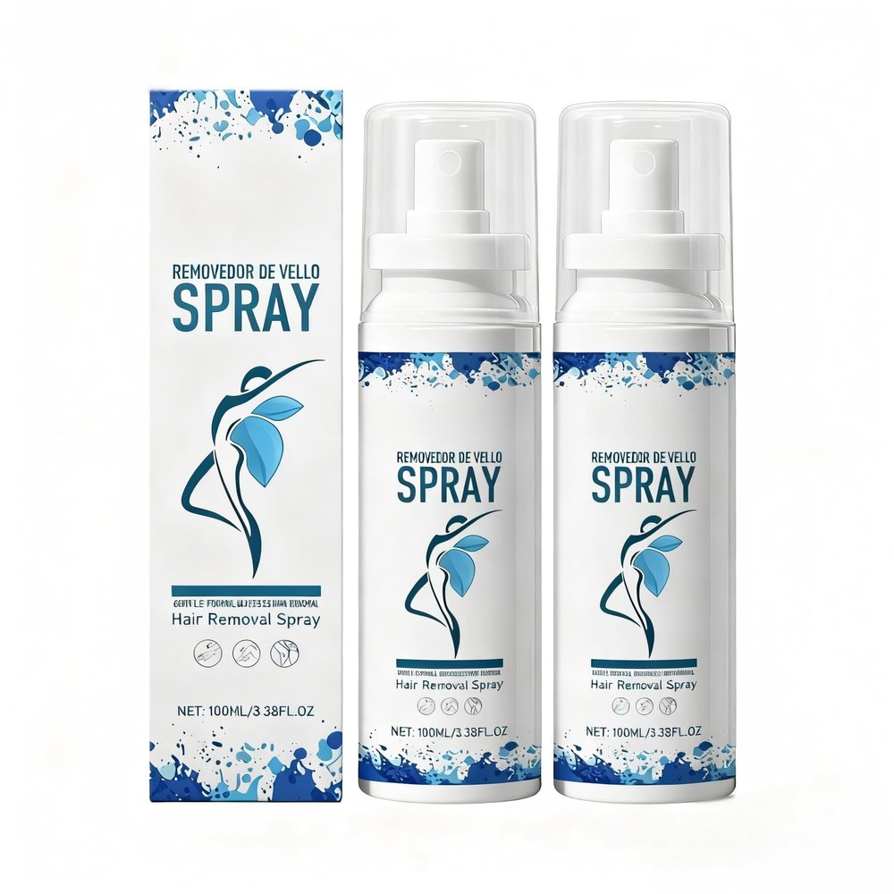 REAHSYTE Hair Removal Spray for Smooth Skin Fast Acting Gentle Formula with Argan Oil Aloe Vera Painless Depilatory for Legs Arms Chest Quick Easy At Home Treatment,2box