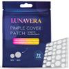 LUNAVERA Hydrocolloid Spot Cover Patches  72 Count Thin and Clear Face Stickers in 8mm & 12mm Sizes for Discreet Coverage and Daily Wear view 1