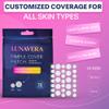 LUNAVERA Hydrocolloid Spot Cover Patches  72 Count Thin and Clear Face Stickers in 8mm & 12mm Sizes for Discreet Coverage and Daily Wear view 2