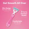 Schick Hydro Silk All-Over Smooth 3-Blade Disposable Razors for Women, 3 ct view 4