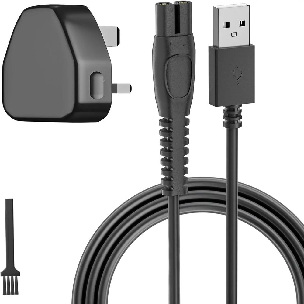 5V Charger, Compatible for Philips, One Blade QP2724/ QP2734/ QP2834/ QP4530/ QP1924/ S7887/ MG5910/ MG7910/X3001 Electric Trimmer and Shaver(US Plug 1pcs)