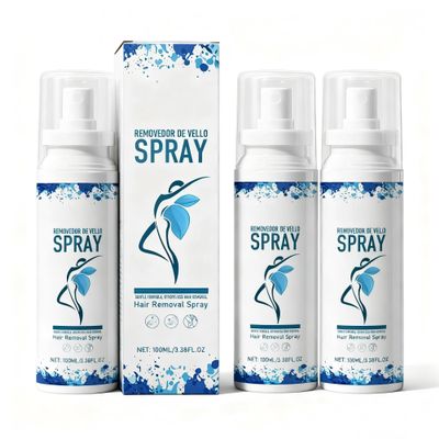 REAHSYTE Hair Removal Spray for Smooth Skin Fast Acting Gentle Formula with Argan Oil Aloe Vera Painless Depilatory for Legs Arms Chest Quick Easy At Home Treatment,3box