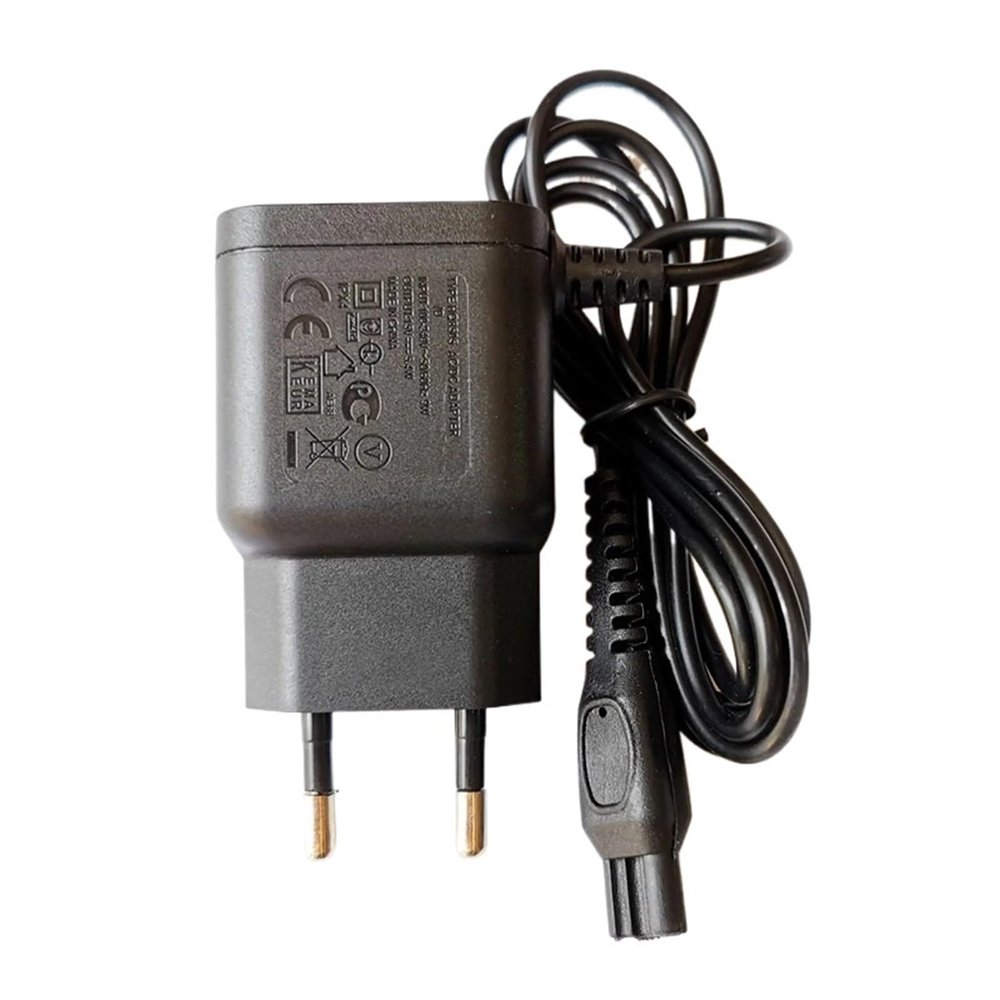 15V 5.4W 2-Prong EU Wall Plug AC Power Shaver Adapter Charger, Compatible for Philips, Compatible for Norelco, HQ8505 HQ8500 HQ6070 HQ6075 HQ6090 PT860 AT890(EU Plug 1pcs)