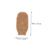 COOLHIYA 4Pcs Jute Exfoliating Gloves Bath Mitts for Shower Body Scrub Deep Clean Remove Dead Skin Comfortable Foaming Wash Gloves for Women and Men view 2