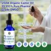 MEINTU DMSO Castor Oil- Pure Cold Pressed Organic Blend Supports Skin Renewal, Detox & Immune Balance- Hexane Free for Face, Joint & Muscles- Vegan Castor Oil for Eyelashes- 2 Oz view 3