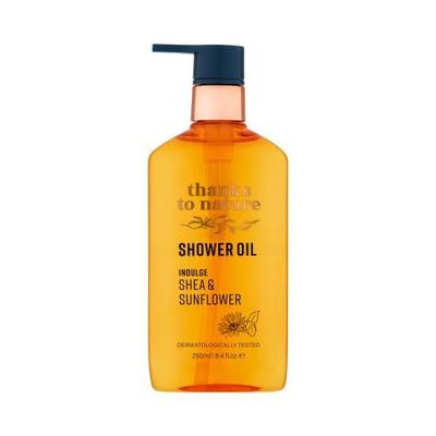 thanks to nature Shower Oil for Women, 8.45 fl oz (Shea & Sunflower)