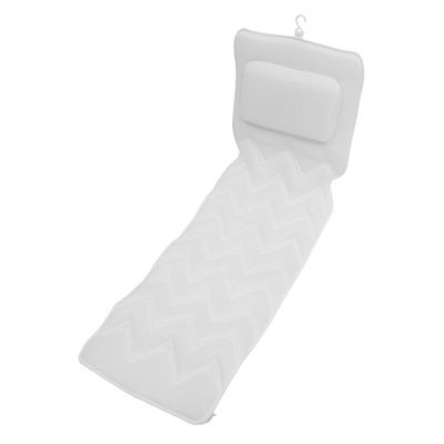 COOLHIYA Breathable Bathtub Pillow with Neck and Back Support Non-Slip Spa Cushion with Suction Cups for Adults Comfortable Elastic Bathroom Mat for Relaxing Bath