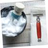 LALADEFIEE Manual Beard Shaver with Rosewood Handle Retro Safety Razor for Men Comfortable Grip Interchangeable Blades Versatile Facial and Body Grooming Tool Easy Replacement Metal Design view 3