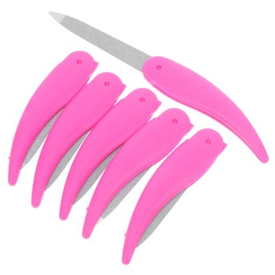 COOLHIYA 6Pcs Foldable Nail Files for Women Compact Double-Sided Buffers and Polishing Strips Portable Manicure Kit for Natural and Artificial Nails