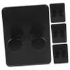 COOLHIYA 4pcs Wall-mounted Razor Storage Rack Plastic Shaving Tool Holder Bathroom Accessory Organizer Space-saving Small for Razor and Bathroom Supplies view 1