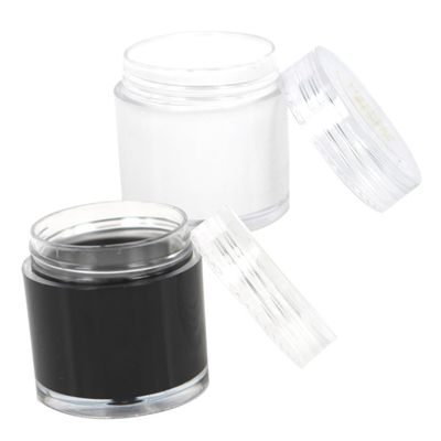 COOLHIYA 2pcs Black White Face Body Paint Kit Each Safe Non-toxic Makeup for Halloween Festival Cosplay Party Use Easy to Clean White Face Paint Body Painting Supplies